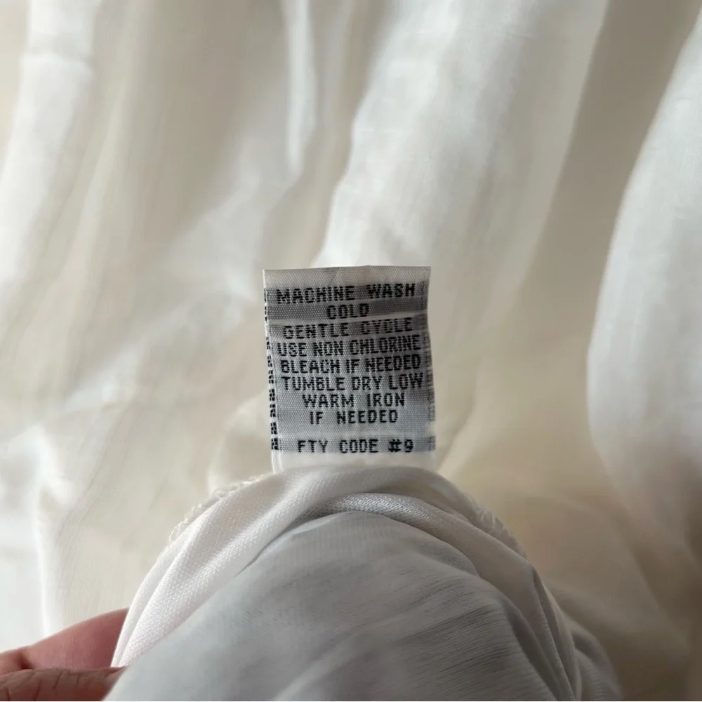 J Gee White and Navy Blue Embroidered Midi Spaghetti Strap Dress - Picture 4 of 13